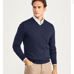 Faconnable wool vneck sweater